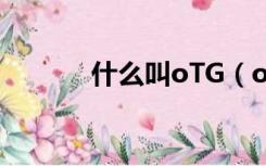 什么叫oTG（otg是什么意思）