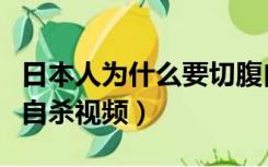 日本人为什么要切腹自尽的视频（日本女切腹自杀视频）