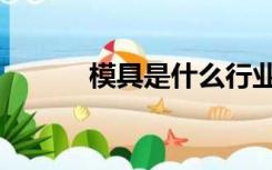 模具是什么行业（模具是什么）
