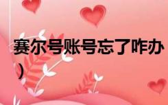 赛尔号账号忘了咋办（赛尔号账号忘了怎么办）