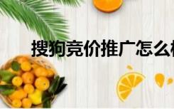 搜狗竞价推广怎么样（搜狗竞价推广）