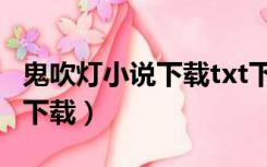 鬼吹灯小说下载txt下载（鬼吹灯小说全集txt下载）