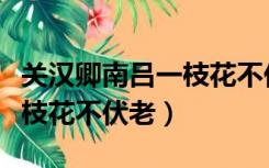 关汉卿南吕一枝花不伏老赏析（关汉卿南吕一枝花不伏老）