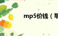 mp5价钱（苹果mp5报价）