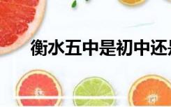 衡水五中是初中还是高中（衡水五中）