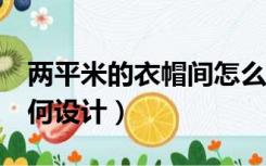 两平米的衣帽间怎么设计（4平方的衣帽间如何设计）