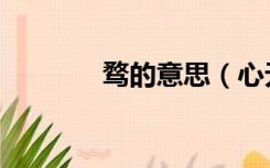 骛的意思（心无旁骛的意思）