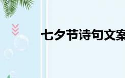 七夕节诗句文案（七夕节诗句）
