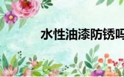 水性油漆防锈吗（油漆防锈吗）
