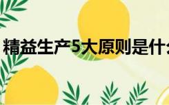 精益生产5大原则是什么（精益生产5大原则）