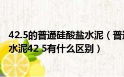 42.5的普通硅酸盐水泥（普通硅酸盐水泥42 5与复合硅酸盐水泥42 5有什么区别）