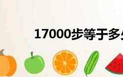 17000步等于多少公里（17000）