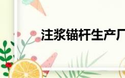 注浆锚杆生产厂家（注浆锚杆）