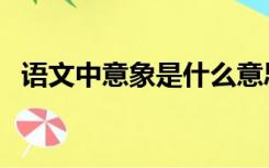 语文中意象是什么意思（意象是什么意思）