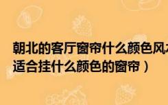 朝北的客厅窗帘什么颜色风水好（光线偏暗背光的朝北房间适合挂什么颜色的窗帘）