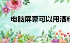 电脑屏幕可以用酒精擦拭吗（电脑pin）