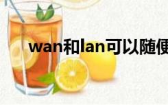 wan和lan可以随便接吗（wan和lan）