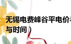 无锡电费峰谷平电价与时间（电费峰谷平电价与时间）