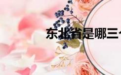 东北省是哪三个省（东北省）