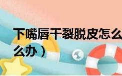 下嘴唇干裂脱皮怎么办?（下嘴唇干裂脱皮怎么办）