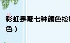 彩虹是哪七种颜色按顺序来（彩虹是哪七种颜色）