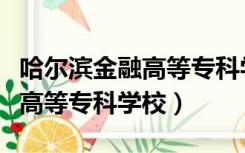 哈尔滨金融高等专科学校是几本（哈尔滨金融高等专科学校）