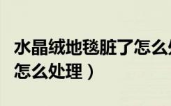 水晶绒地毯脏了怎么处理好（水晶绒地毯脏了怎么处理）