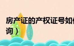 房产证的产权证号如何查询（房地产权证号查询）