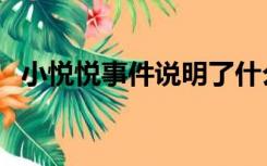 小悦悦事件说明了什么（小悦悦事件经过）