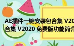 AE插件一键安装包合集 V2020 免费版（AE插件一键安装包合集 V2020 免费版功能简介）