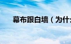 幕布跟白墙（为什么幕布还不如白墙）