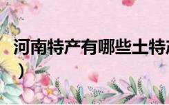 河南特产有哪些土特产零食（河南特产有哪些）