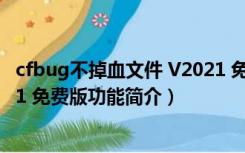 cfbug不掉血文件 V2021 免费版（cfbug不掉血文件 V2021 免费版功能简介）