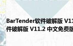 BarTender软件破解版 V11.2 中文免费版（BarTender软件破解版 V11.2 中文免费版功能简介）