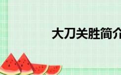 大刀关胜简介（大刀关胜）