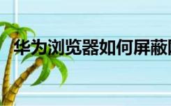 华为浏览器如何屏蔽网站（如何屏蔽网站）