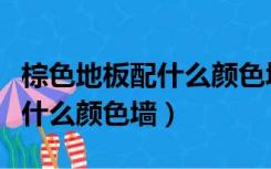 棕色地板配什么颜色墙面漆（棕色地板可以配什么颜色墙）