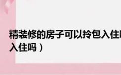 精装修的房子可以拎包入住吗视频（精装修的房子可以拎包入住吗）