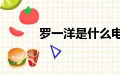 罗一洋是什么电视剧（罗一洋）