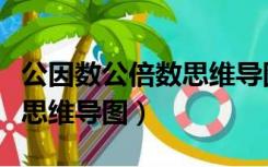 公因数公倍数思维导图五年级（公因数公倍数思维导图）