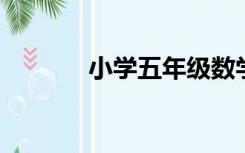 小学五年级数学上册复习计划