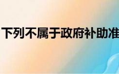 下列不属于政府补助准则规范的政府补助的是