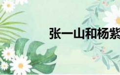 张一山和杨紫的关系是什么