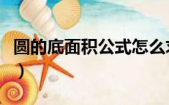 圆的底面积公式怎么求例如（圆的底面积公式）
