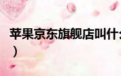 苹果京东旗舰店叫什么名字（苹果京东旗舰店）