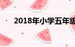 2018年小学五年级下册数学期末试卷
