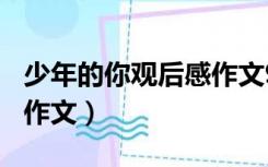 少年的你观后感作文900字（少年的你观后感作文）