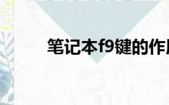 笔记本f9键的作用（f9键的作用）