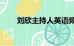 刘欣主持人英语频道（刘欣主持人）