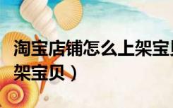 淘宝店铺怎么上架宝贝流量（淘宝店铺怎么上架宝贝）